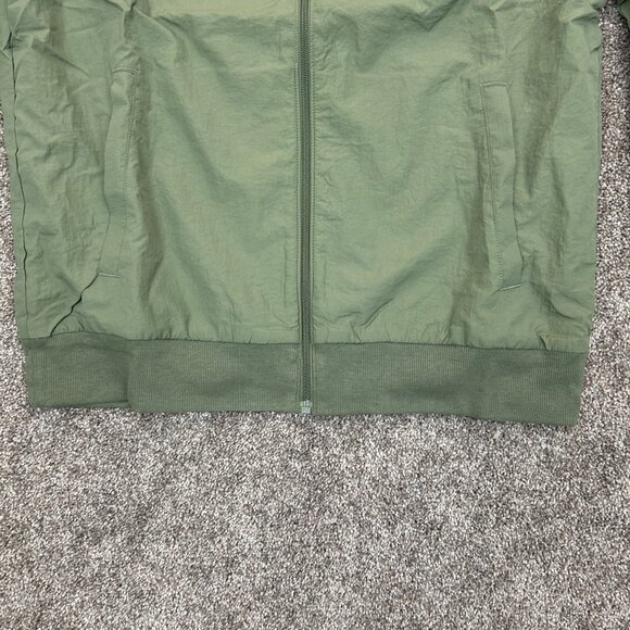 Xersion Men's Bomber Jacket Size M Green Full Zip Track Pockets Woven NWT $55 - Picture 7 of 15